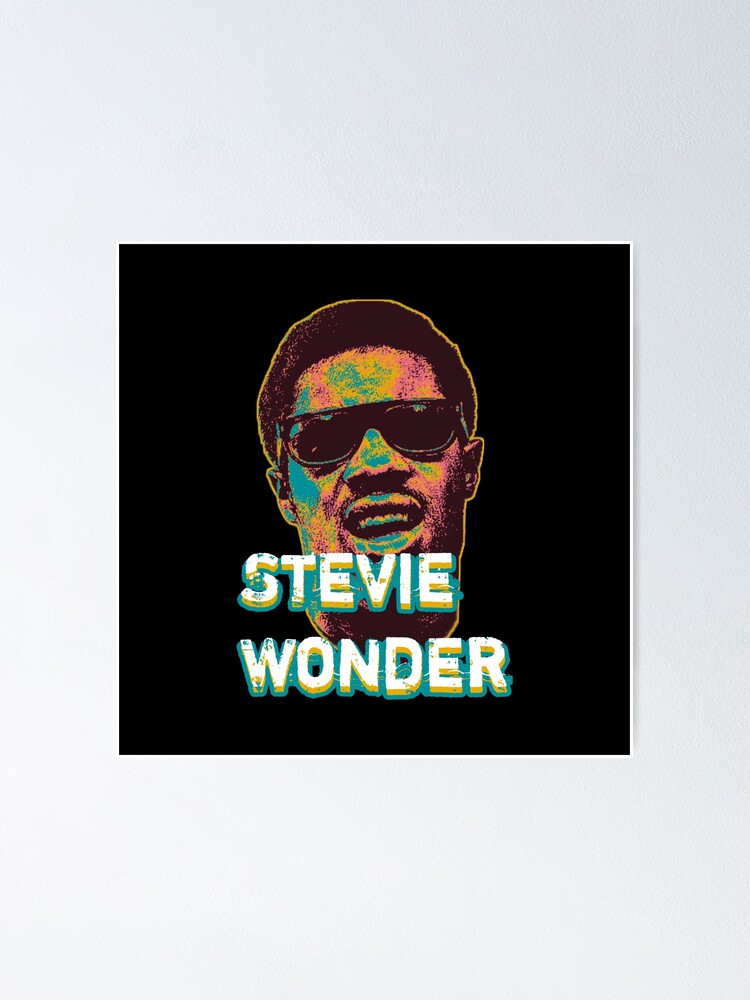 Retro color stevie wonder poster for sale by aosora