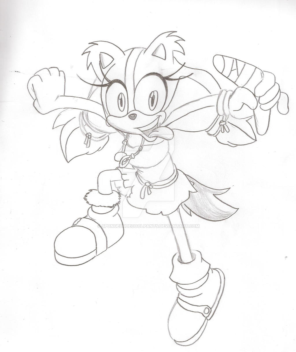Sonic boom that crazy badger lineart by spongedudecoolpants on
