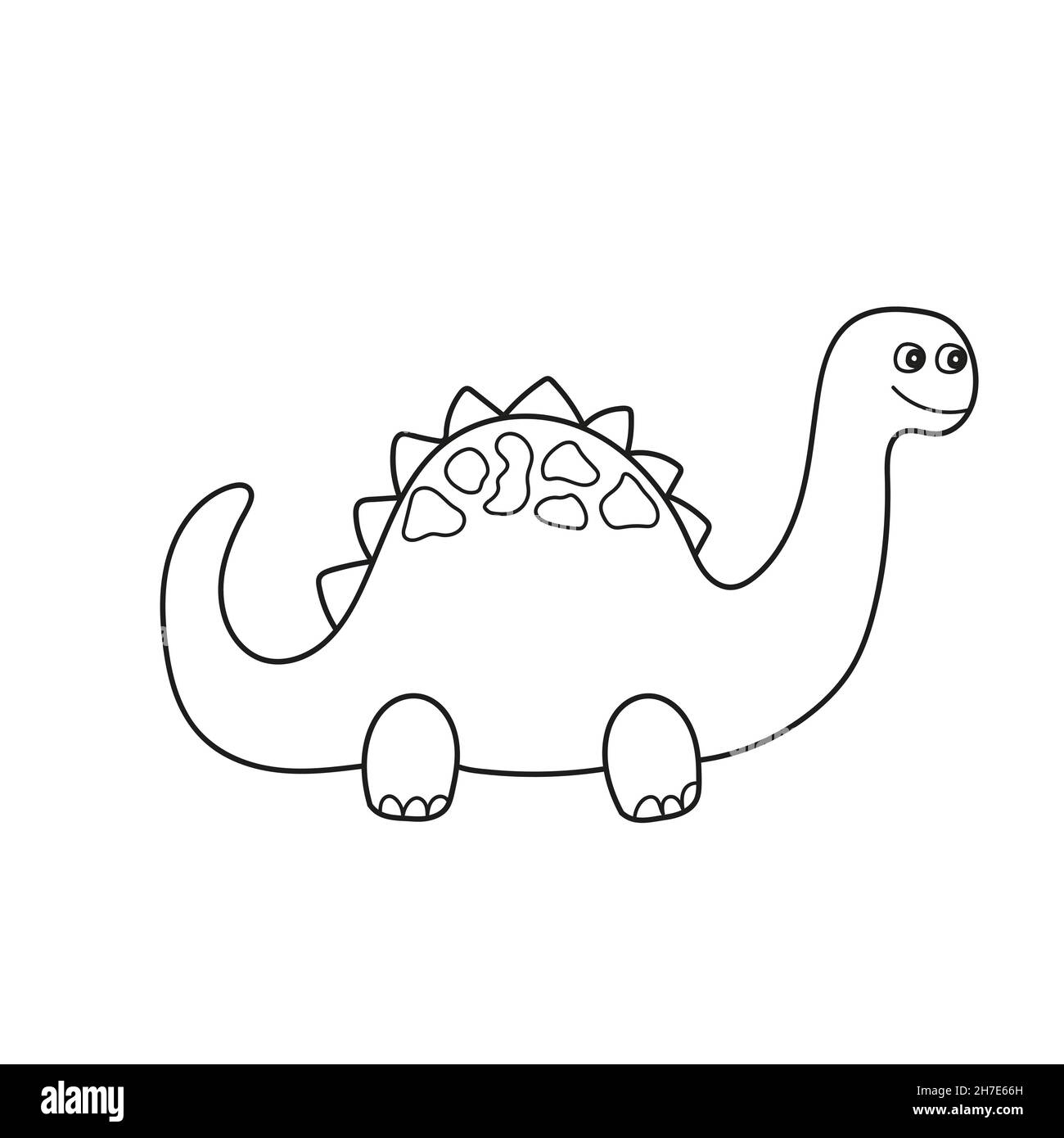 Dino coloring page hi
