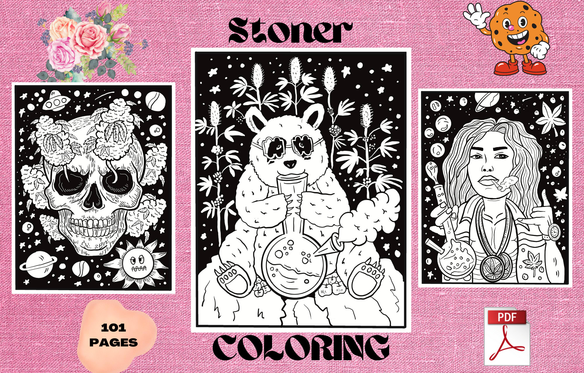 Give you stoner coloring book and coloring pages by professionalnf
