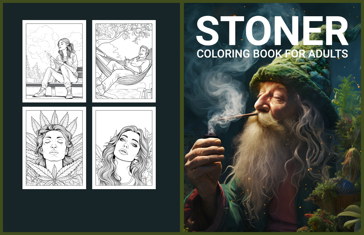 Stoner coloring book for adults