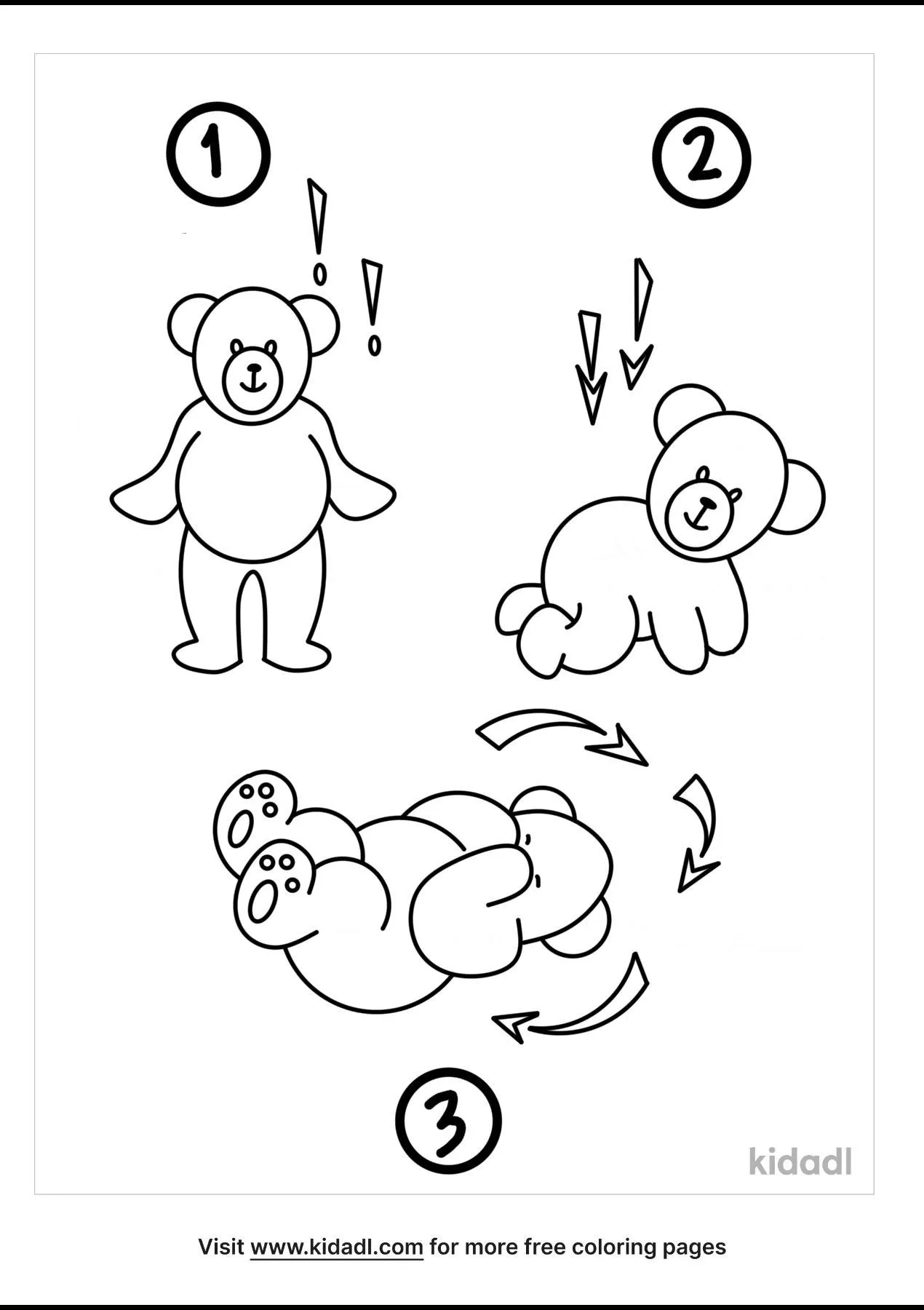 Free stop drop and roll coloring page coloring page printables