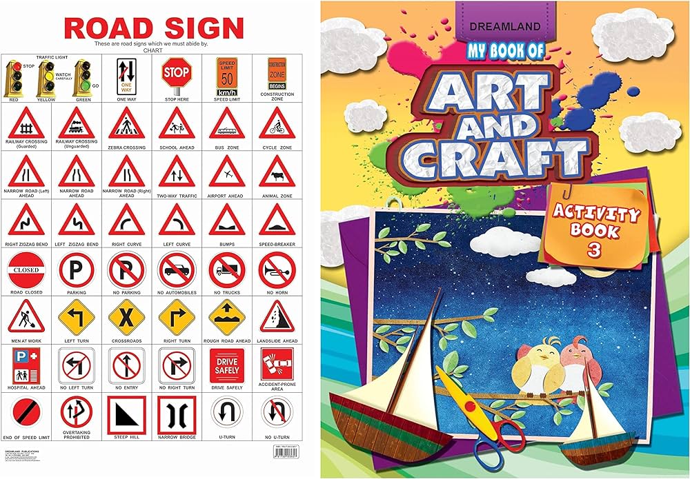 Buy road sign educational wall chart for kids