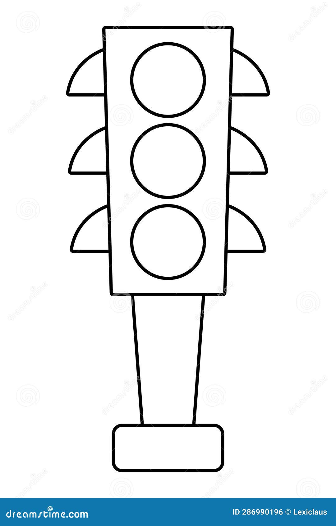 Coloring stop light stock illustrations â coloring stop light stock illustrations vectors clipart