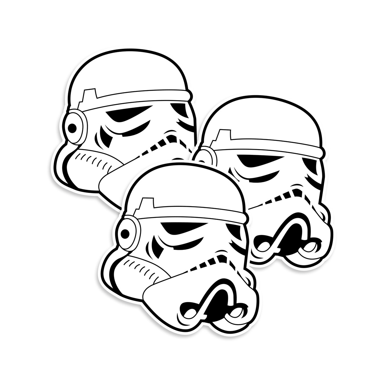 Stromtrooper helmet sticker