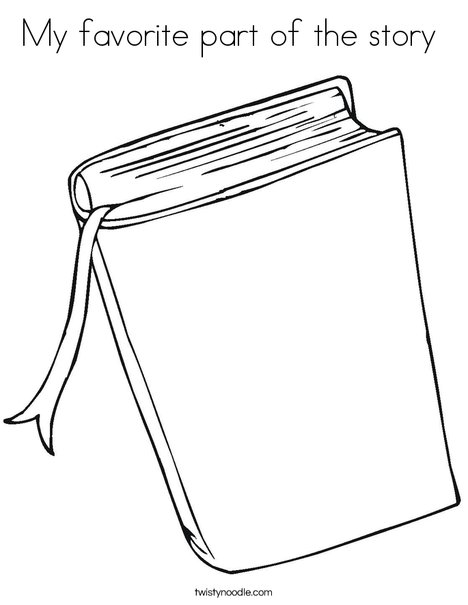 My favorite part of the story coloring page
