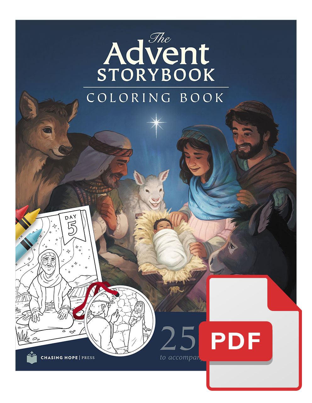 The advent storybook coloring book â pdf download chasing hope press