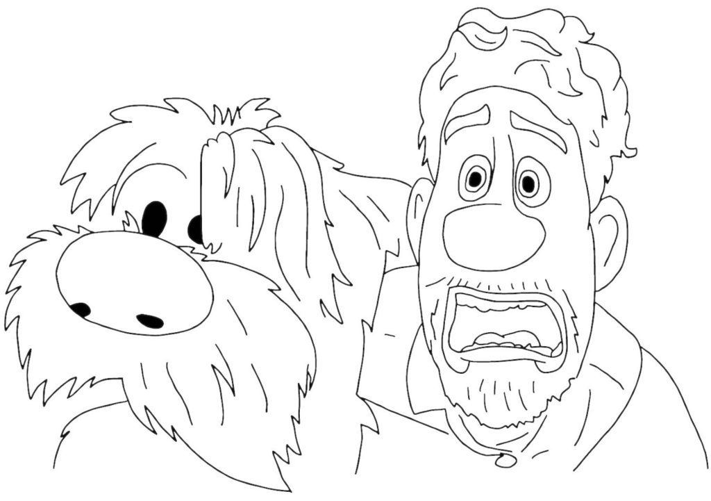 Strange world coloring pages