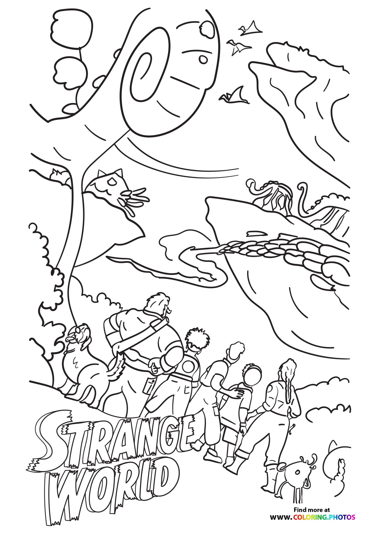 Strange world poster