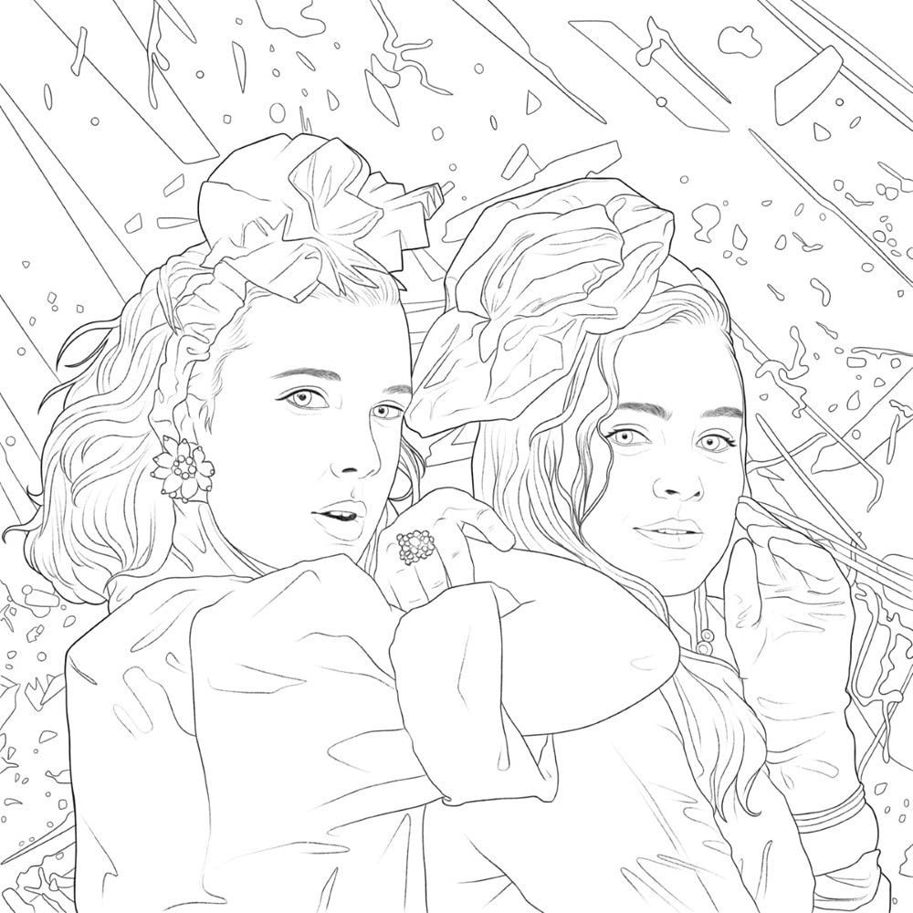 Stranger things the official coloring book hobbies toys books magazines childrens books on