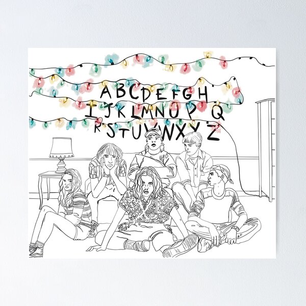Stranger things squad poster for sale by ailey r hostetler