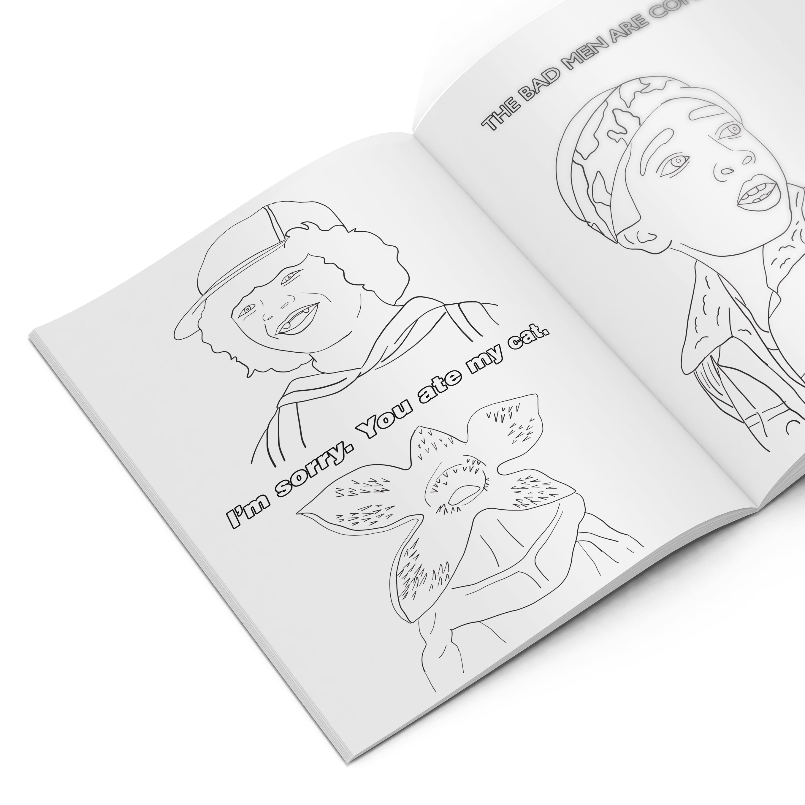 Stranger things colouring book fan grrrl