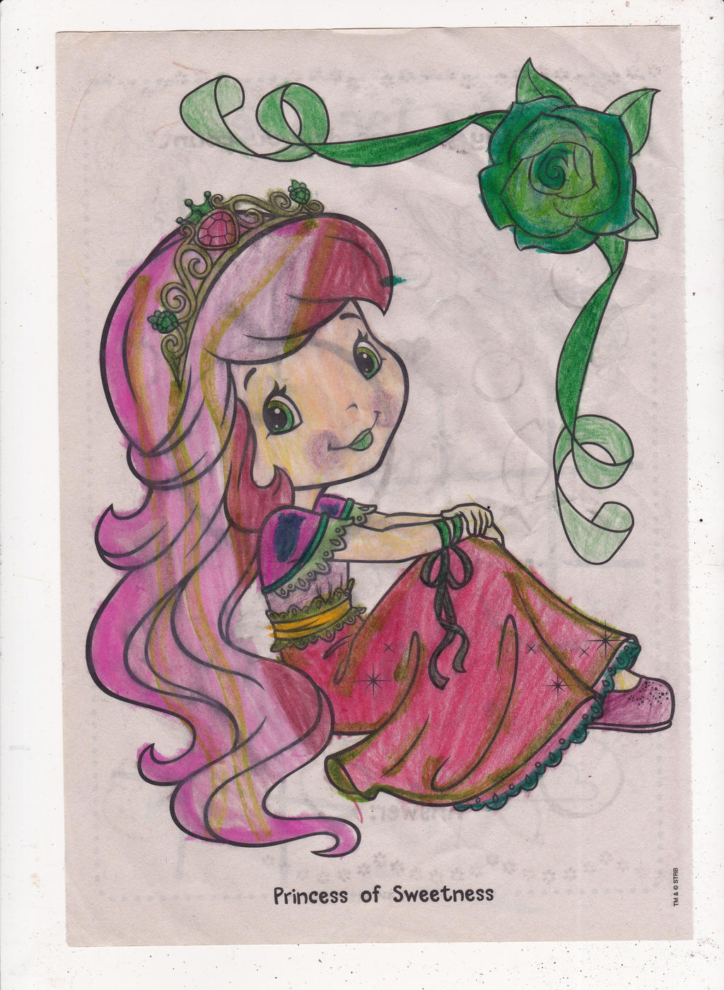 Strawberry shortcake coloring page by omgpeeps on