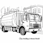 Garbage truck coloring pages