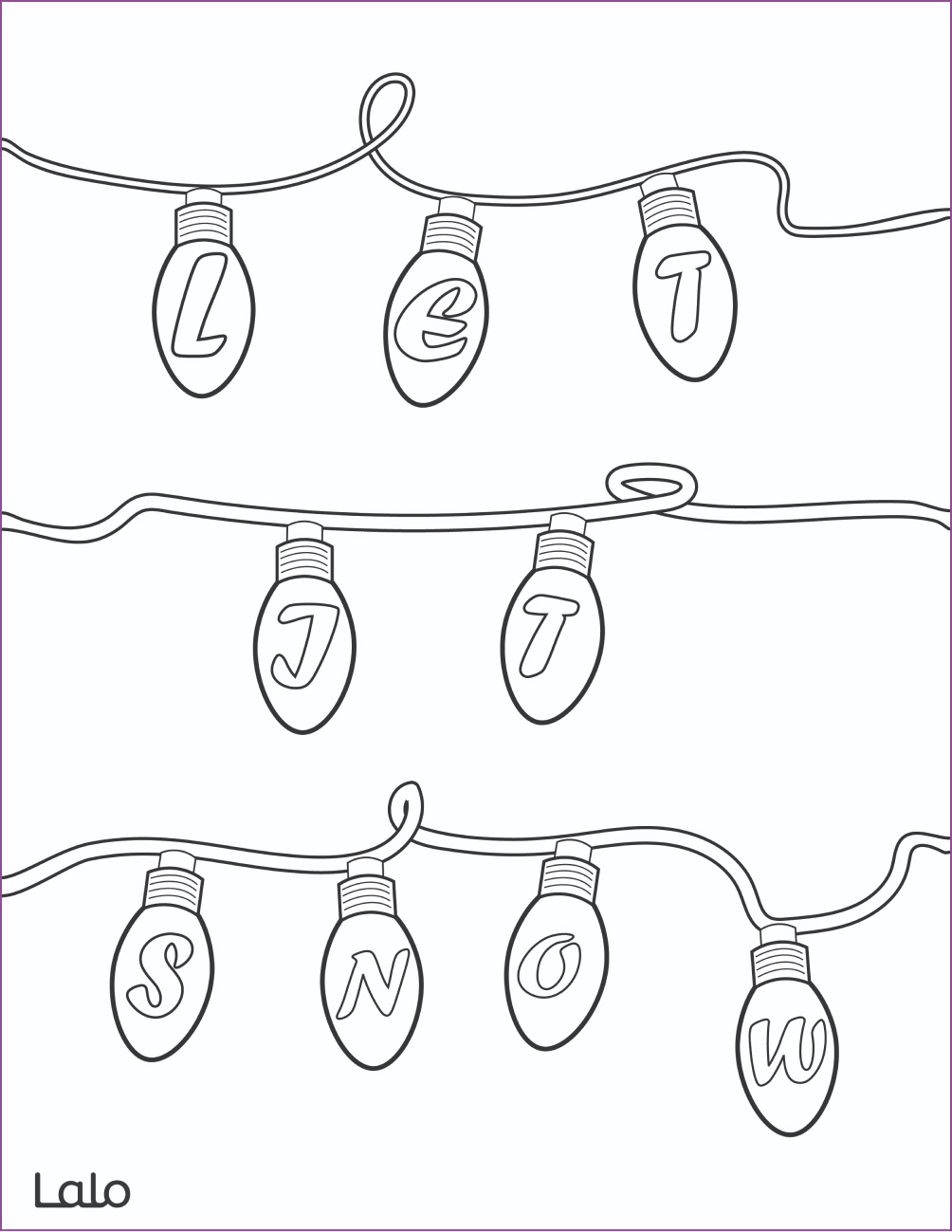 Christmas coloring sheets