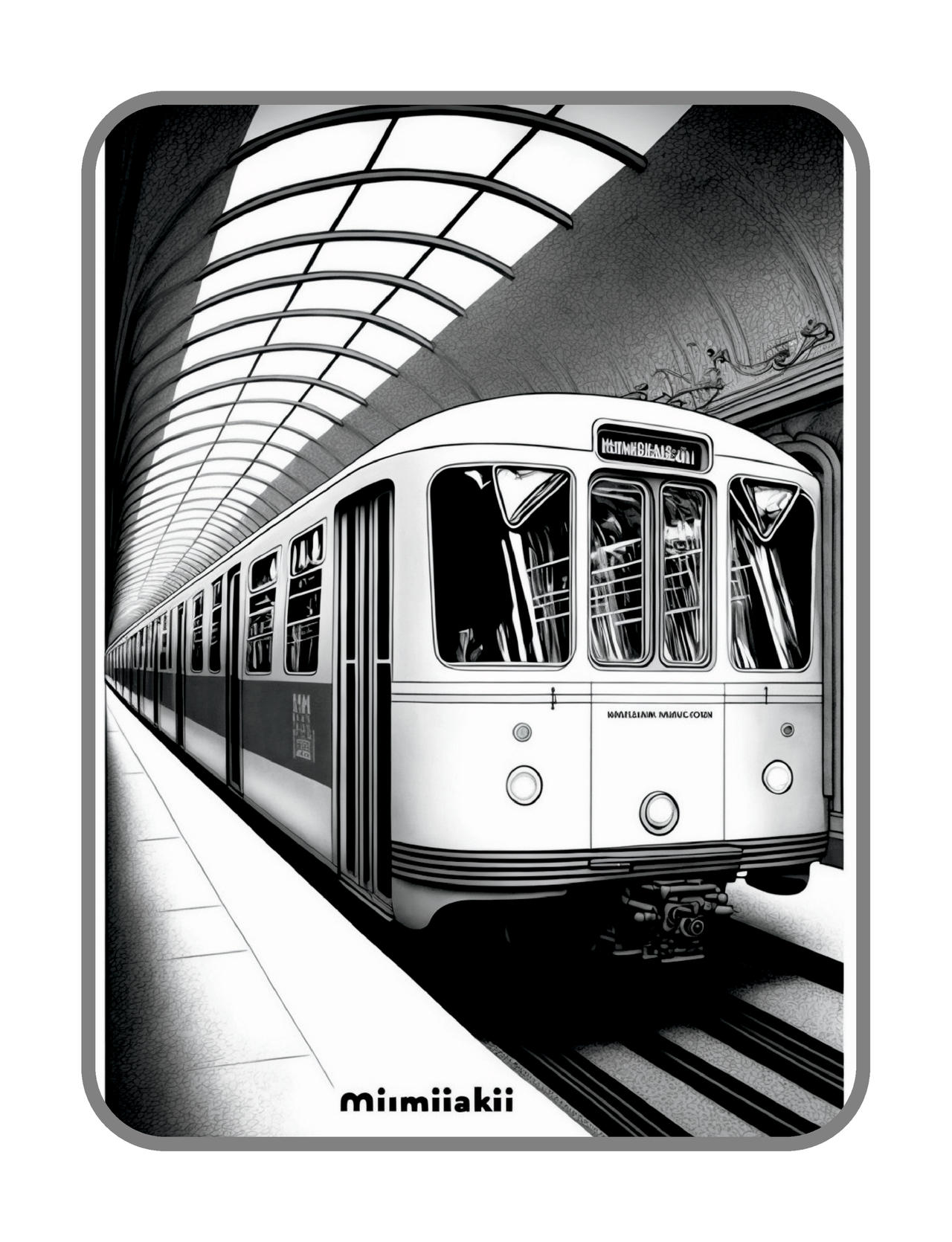 Beautiful subway trains coloring pages by coloringbooksart on