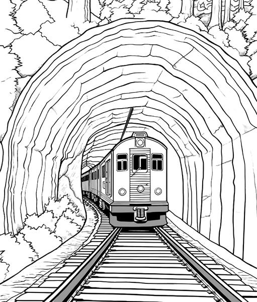 Free printable trains coloring pages list