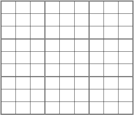Printable blank sudoku grid sudoku printable sudoku printables