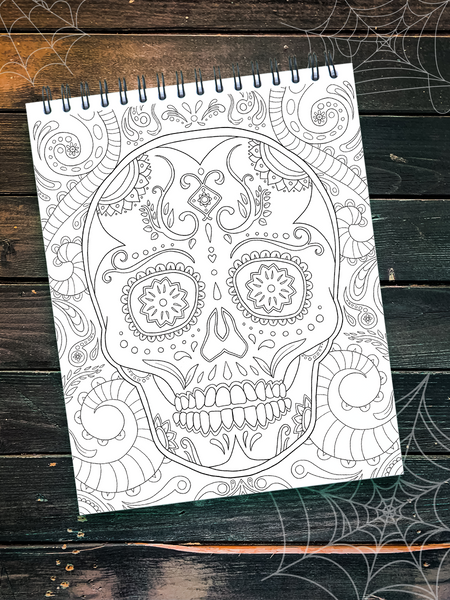 Halloween coloring book for adults by patrick bucoy â