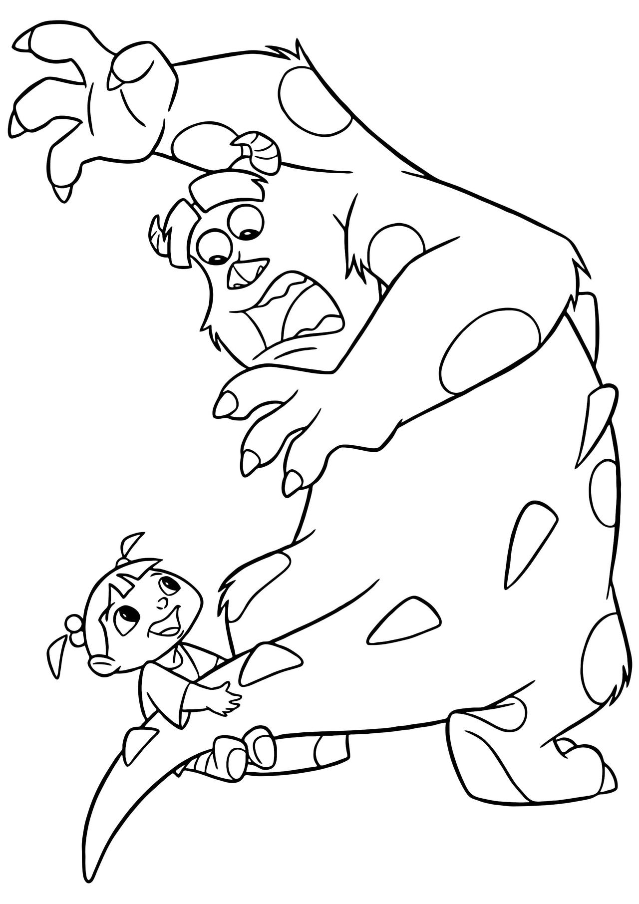 Monsters inc coloring pages by coloringpageswk on