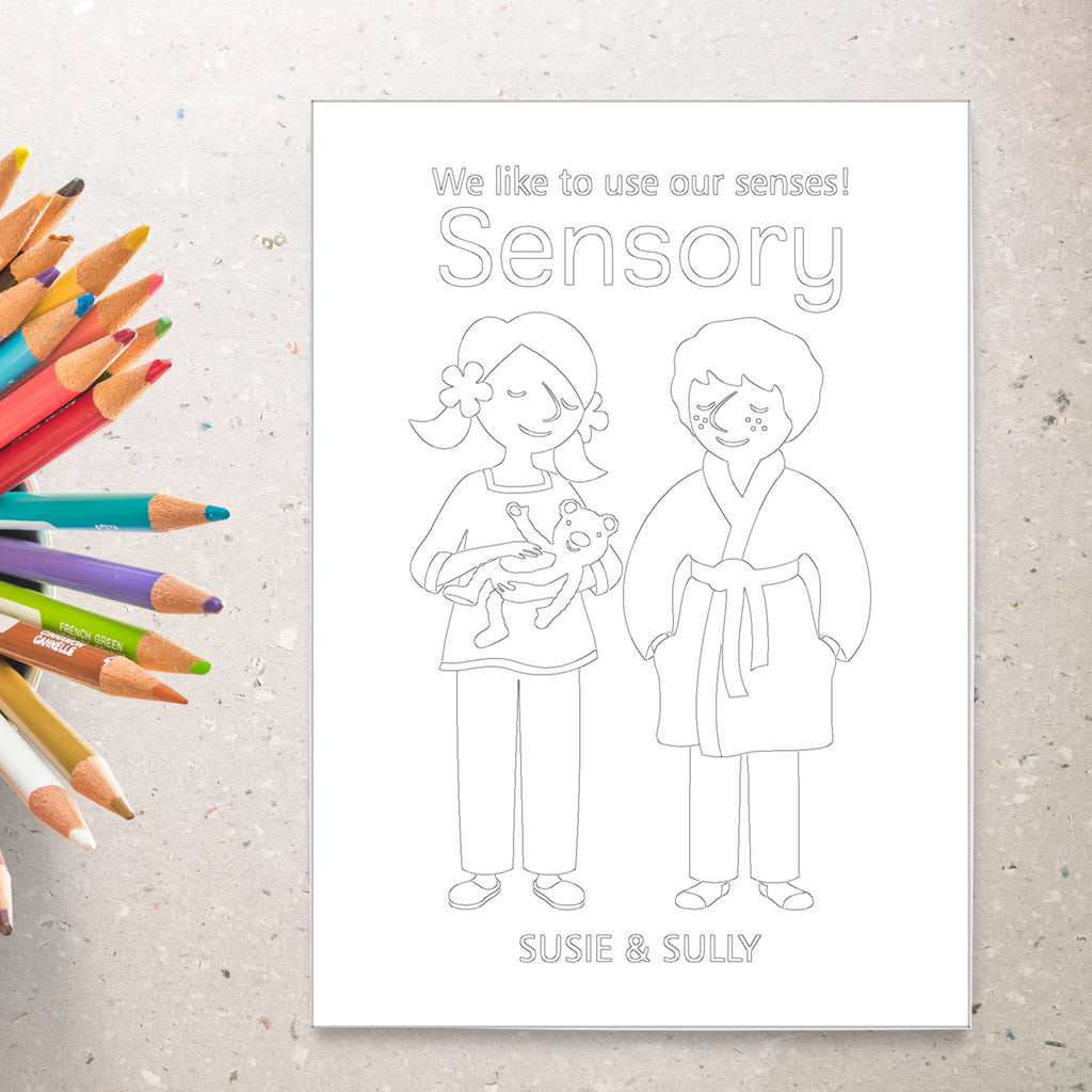 Sensory deck coloring sheets â coping skills for kids
