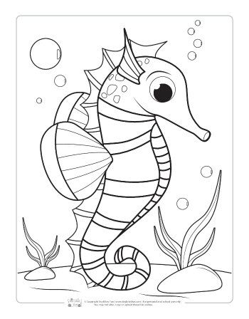 Ocean animals coloring pages for kids animal coloring pages fish coloring page ocean coloring pages