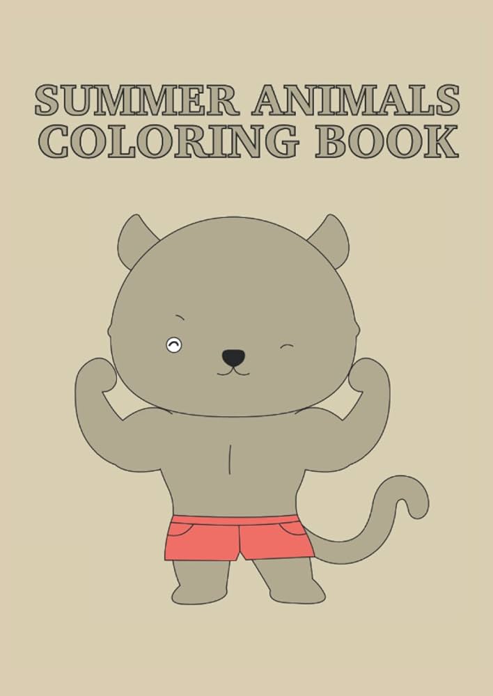 Summer animals loring book summer animals loring book pages size x cm din a spilker eric books