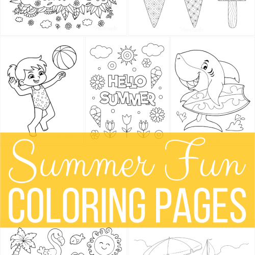 Summer coloring pages