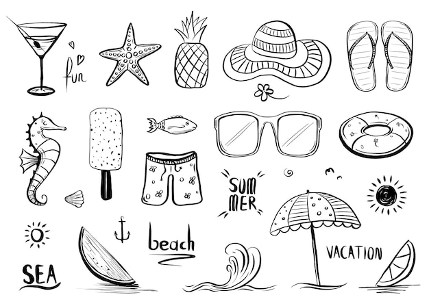 Page summer vacation coloring pages images