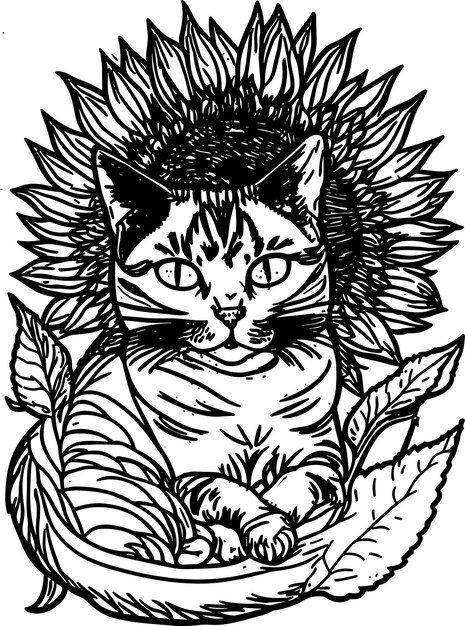 Page cat vintage tattoo images