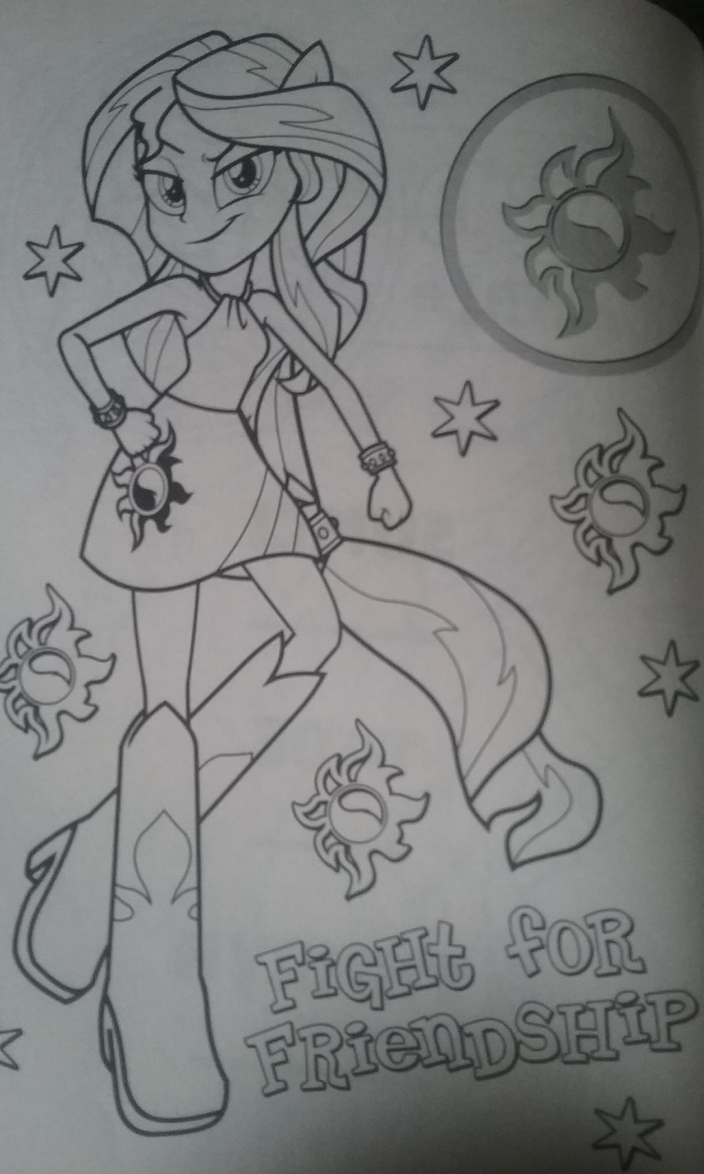 Equestria girls sunset shimmer coloring page by ninjaturtlefangirl on