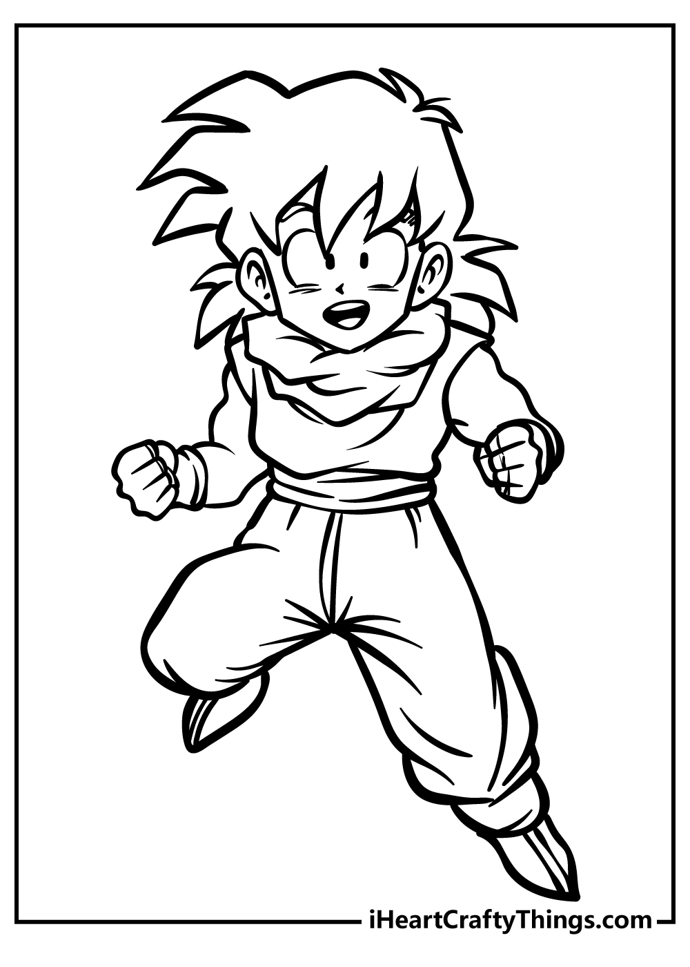 Dragon ball z coloring pages free printables