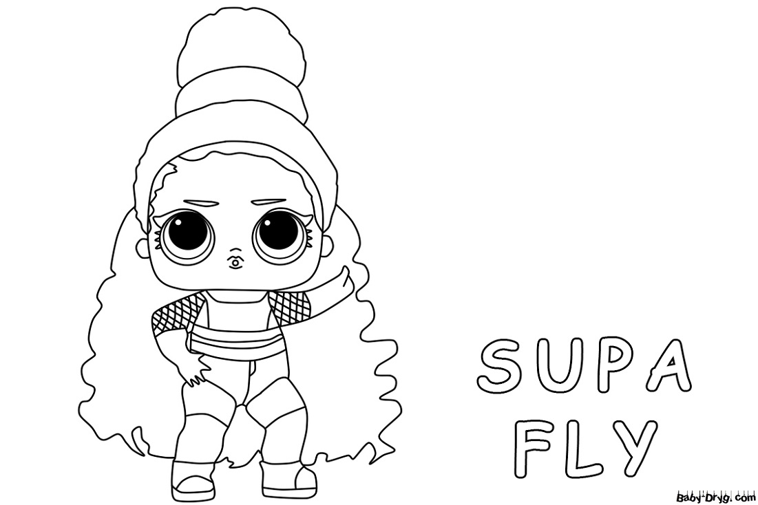 Coloring page lol surprise remix supa fly coloring lol dolls