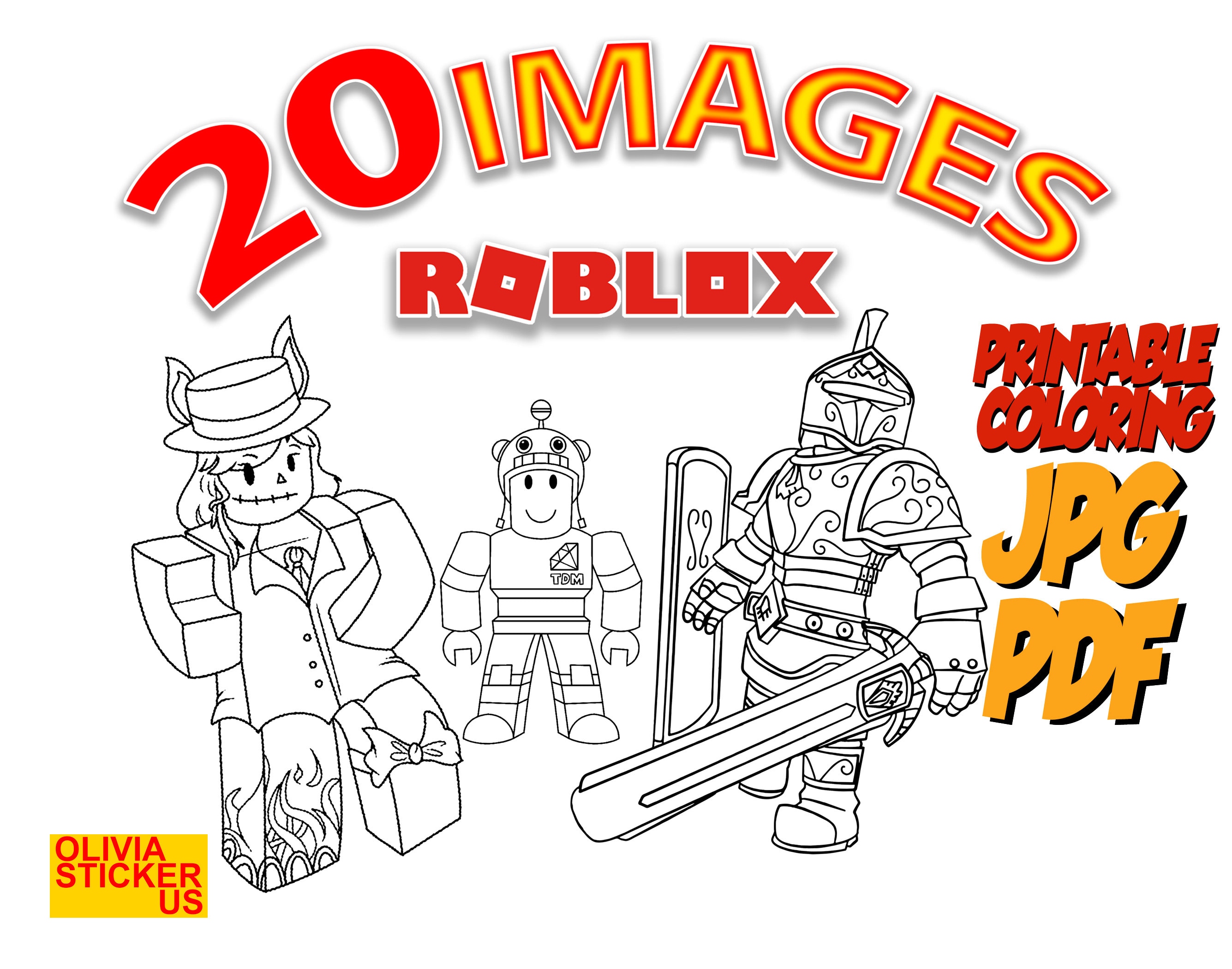 Roblox coloring book