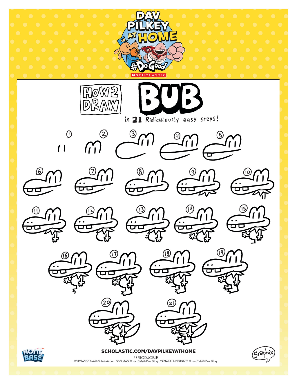 Printable activities dav pilkey