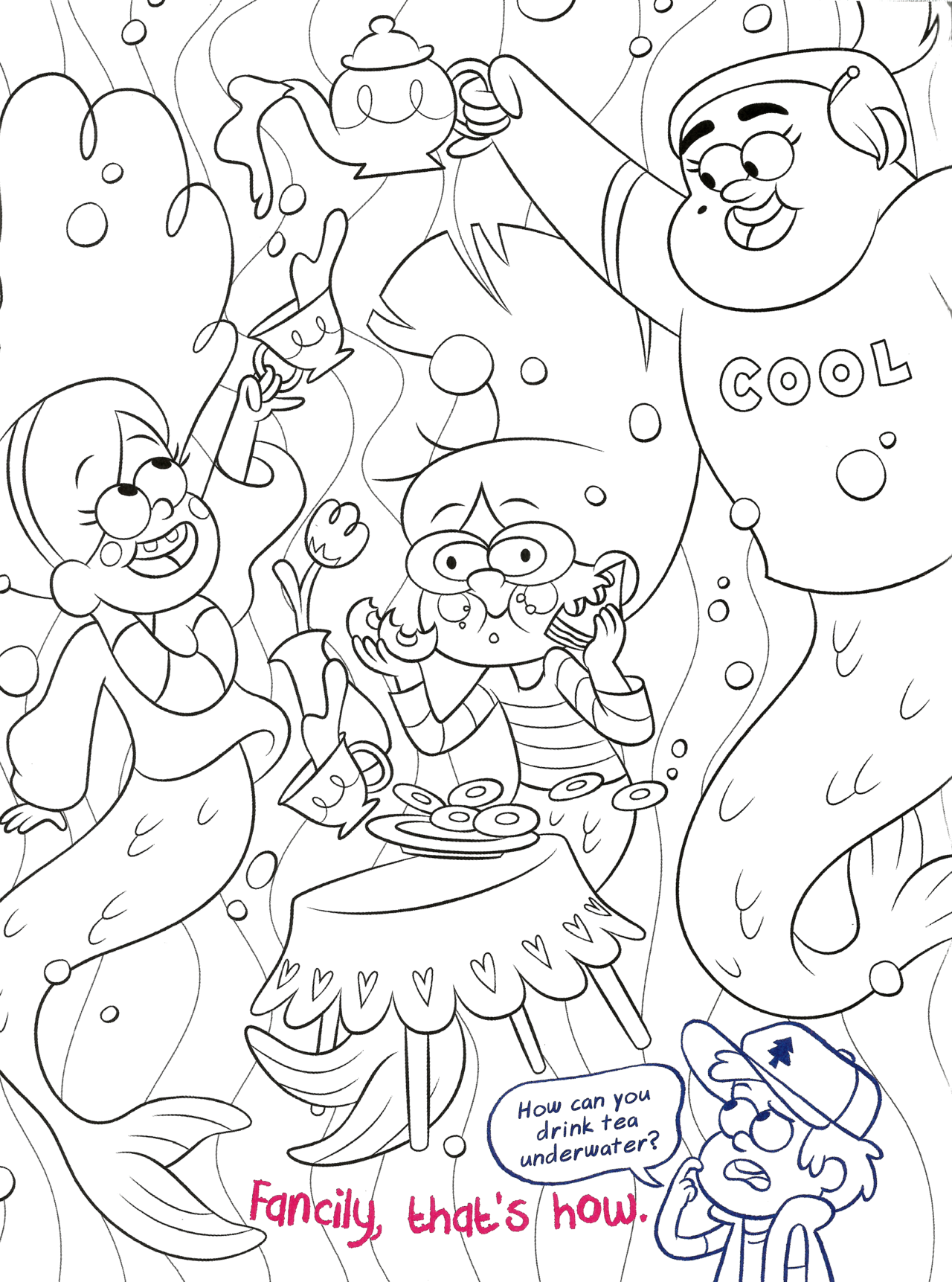 New super cool graviry falls coloring pages