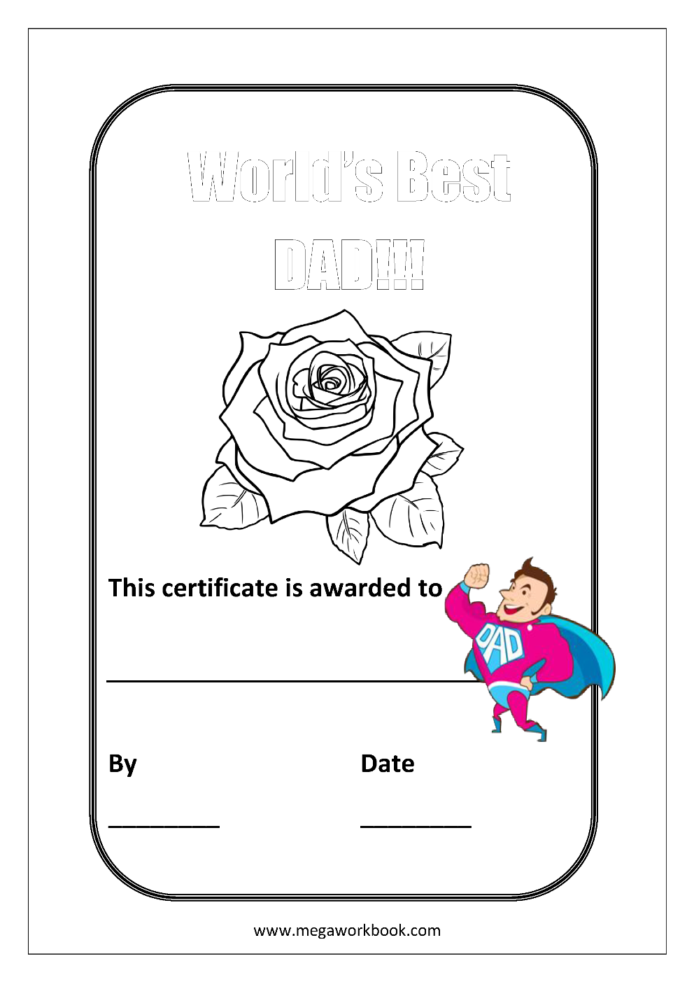 Free printable fathers day fathers day coloring pages for kids kindergarten and preschool