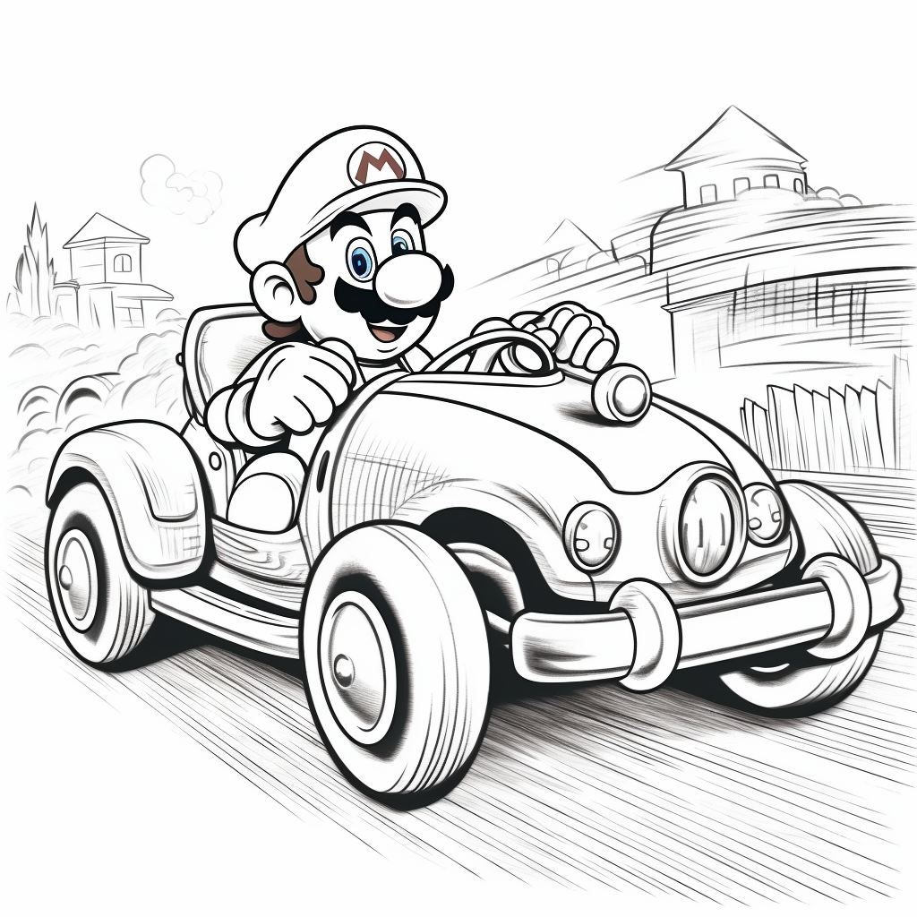 Awesome super mario bros coloring pages