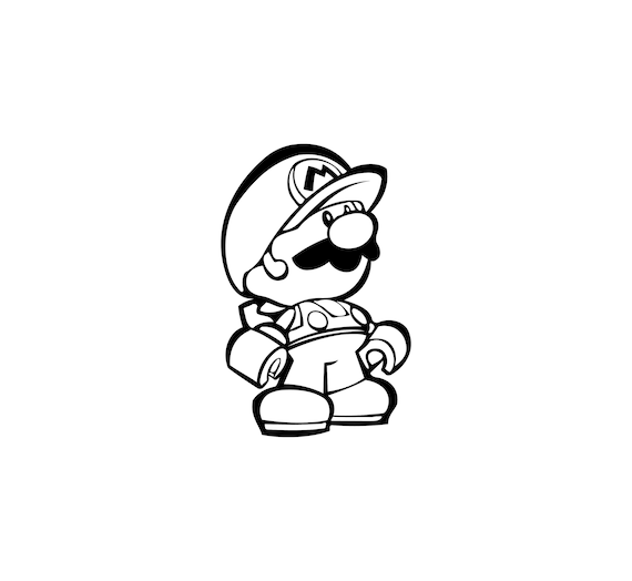 Super mario svg mario toy clipart silhouette cricut dxf ai svg eps download now