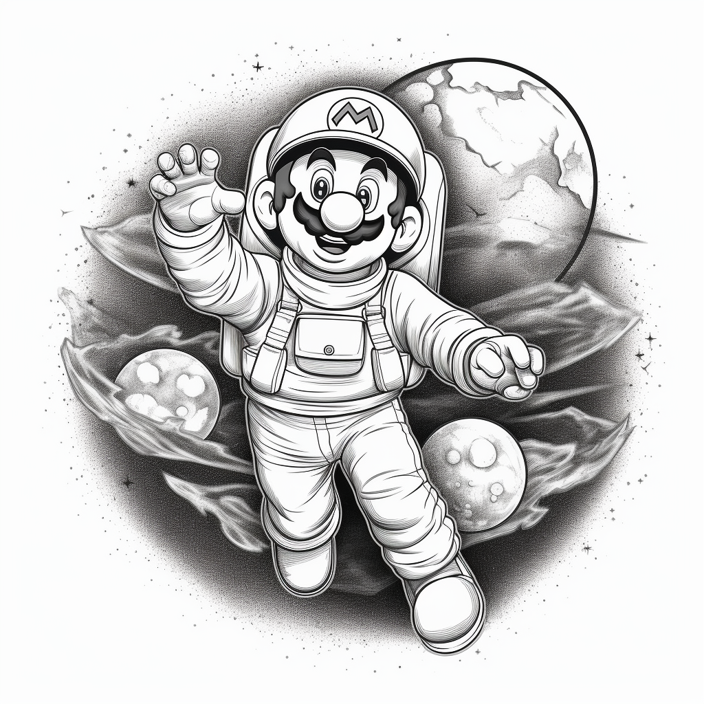 Awesome super mario bros coloring pages