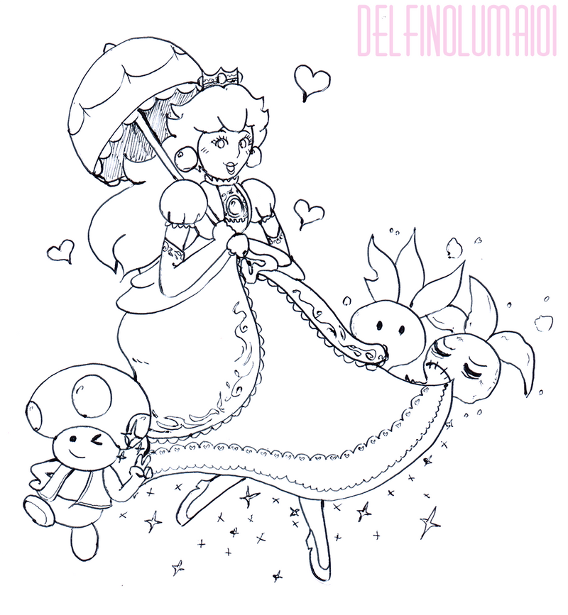 Peach super smash bros ultimate by delfinoluma on