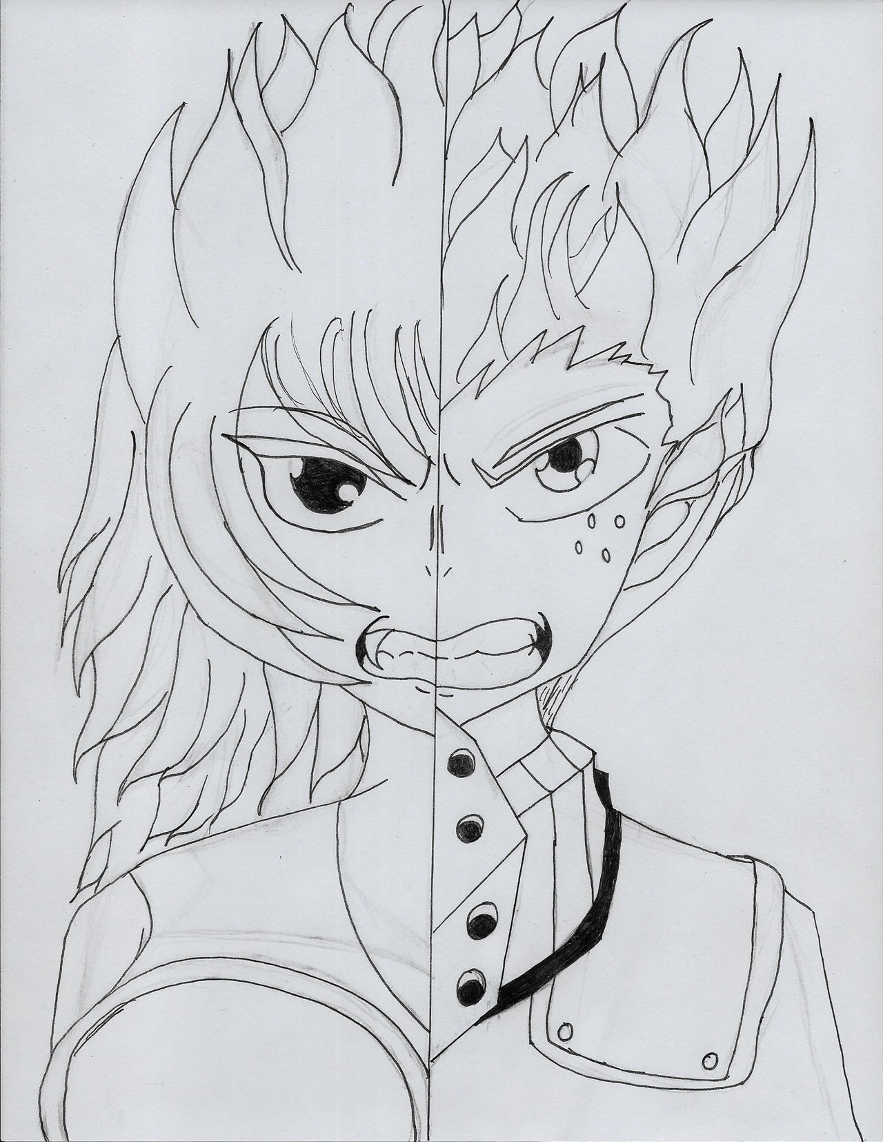 Super saiyan izuku midoriya and fuma by crimzonauthor on