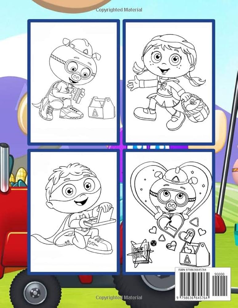 Super why coloring book for kids coloring books for kids with high quality images kids publishing kitap