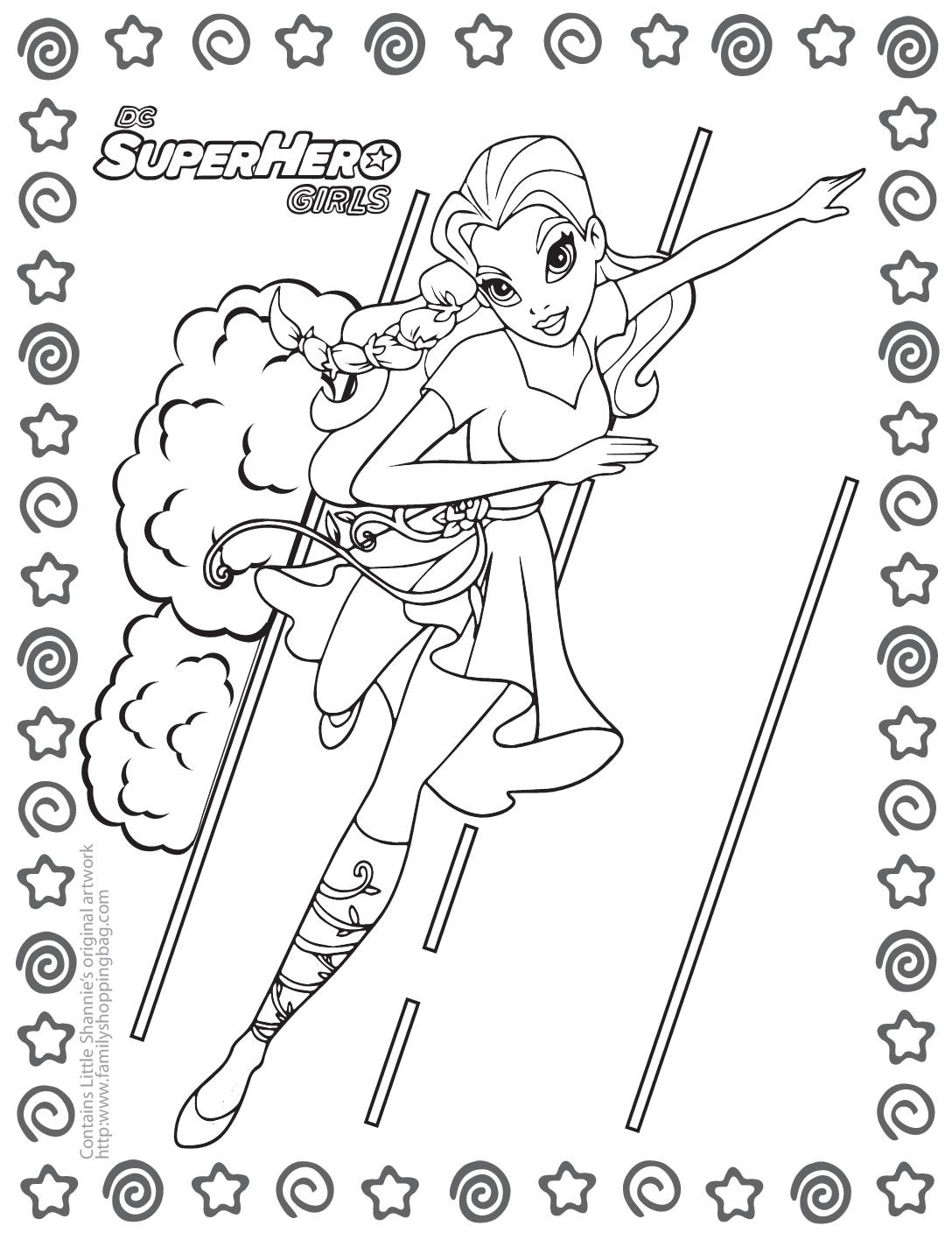 Coloring page dc super hero girls