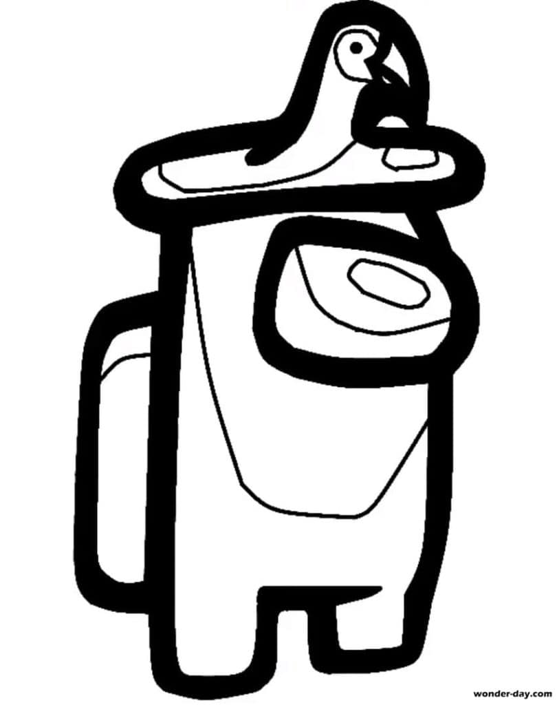 Among us coloring pages free to print