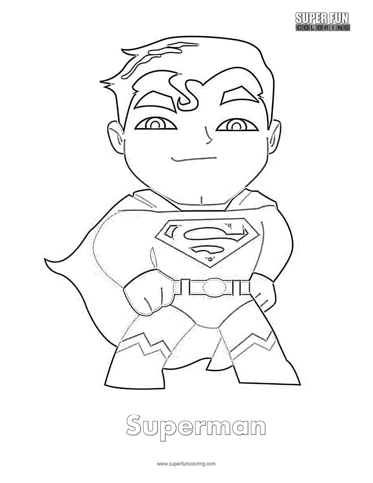 Superman coloring page