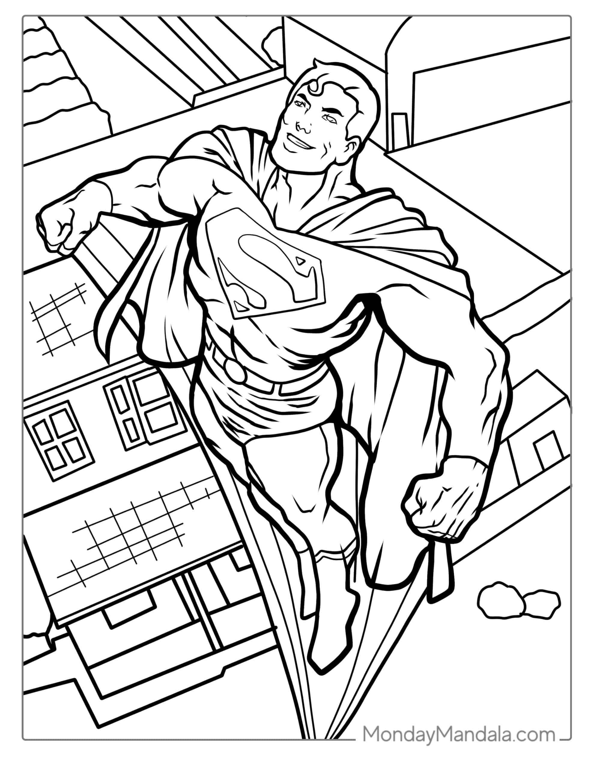 Superman coloring pages free pdf printables in superman coloring pages superhero coloring pages coloring pages