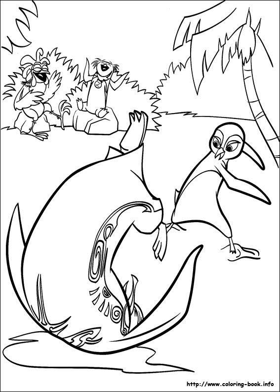 Surfs up coloring picture
