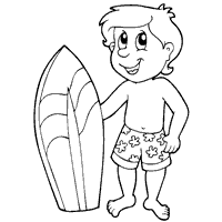 Surfs up coloring pages