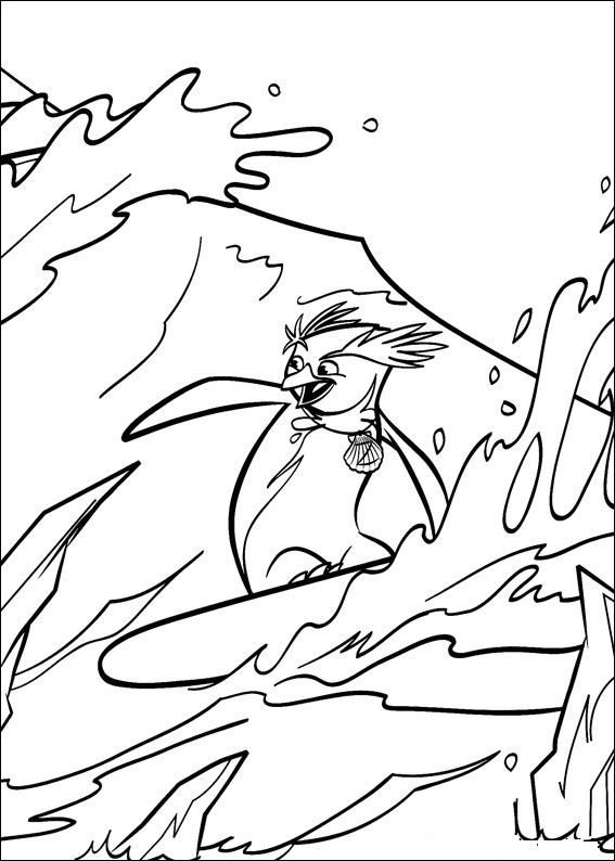 Coloring page surfs up